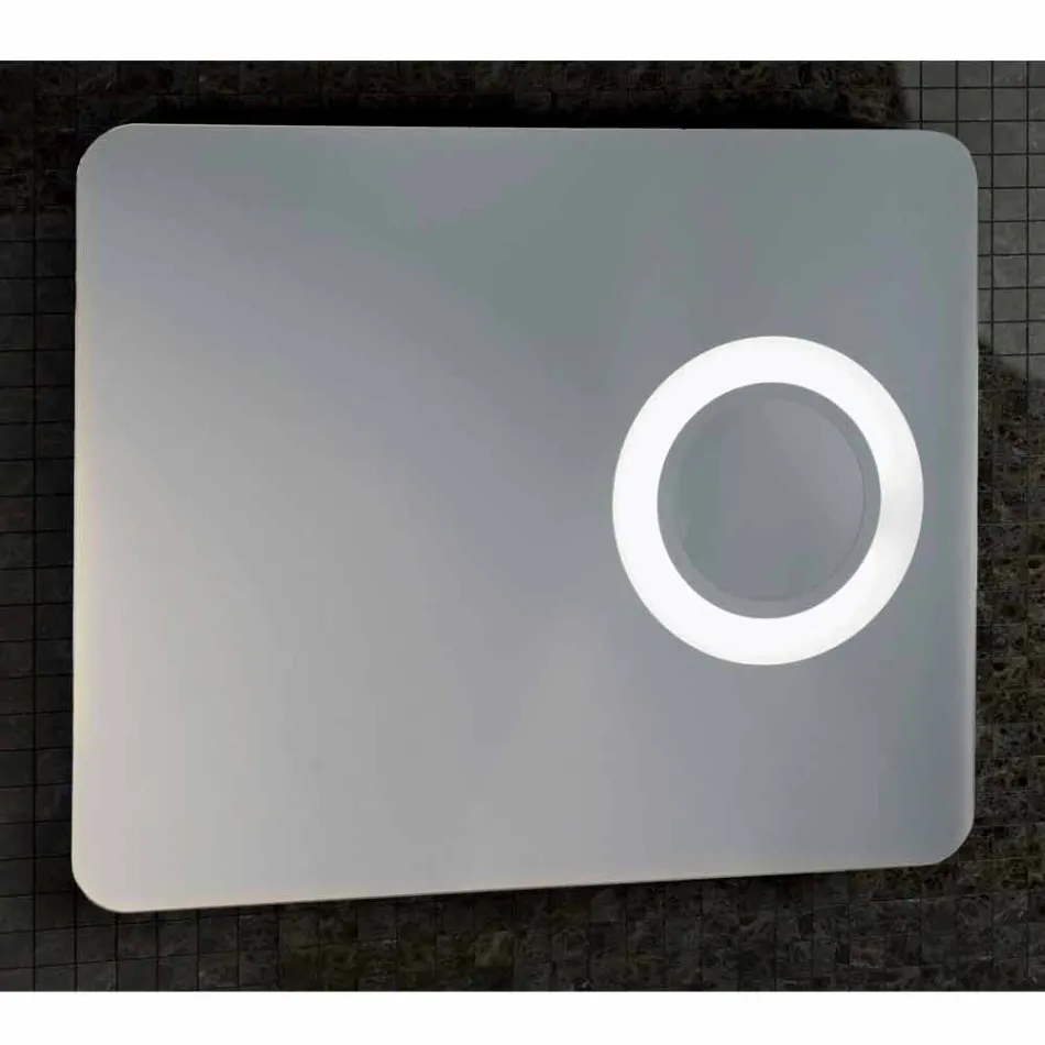 مرآة مكياج بتصميم عصري، إضاءة LED، مارين Viadurini