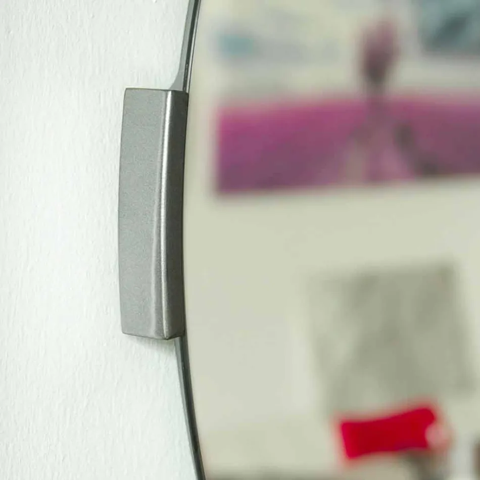 مرآة حائط بتصميم دائري عصري مع إطار - أودوسو Viadurini