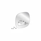 مرآة حائط مزخرفة بلمسة نهائية مدخنة مع حجرة بتصميم أسود - ماتريكس Viadurini