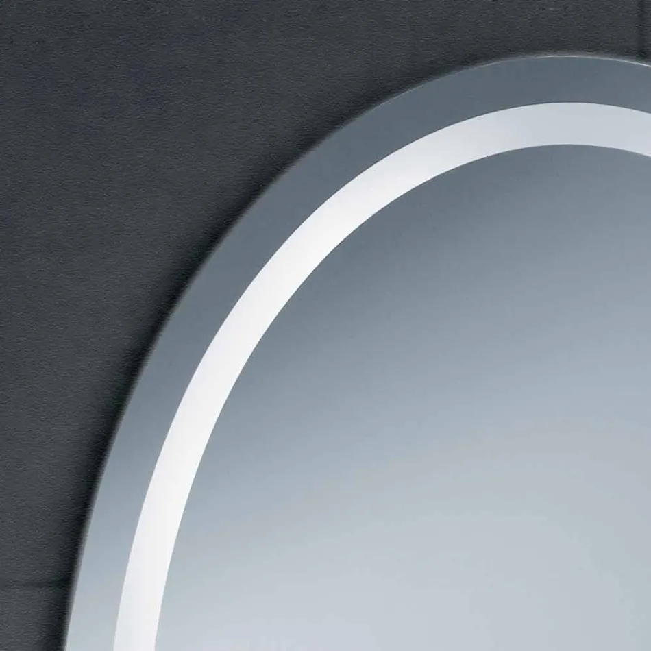 مرآة بتصميم عصري مع إضاءة LED من Pura Viadurini