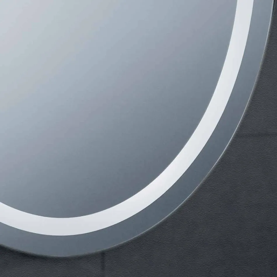 مرآة بتصميم عصري مع إضاءة LED من Pura Viadurini