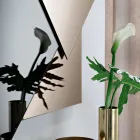 مرآة مصنوعة من 3 ألواح متداخلة، 2 برونزية و1 مدخنة - أرميدا Viadurini