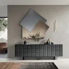 مرآة مصنوعة من 3 ألواح متداخلة، 2 برونزية و1 مدخنة - أرميدا Viadurini