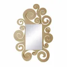 مرآة حائط عصرية من الحديد الملون، صنع في إيطاليا - تيزيانو Viadurini