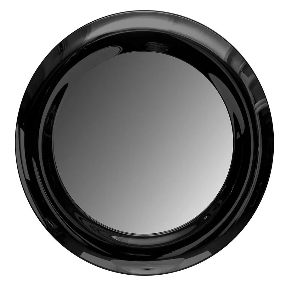 مرآة زجاجية منحنية مع إضاءة خلفية LED - إكسلسيور Viadurini