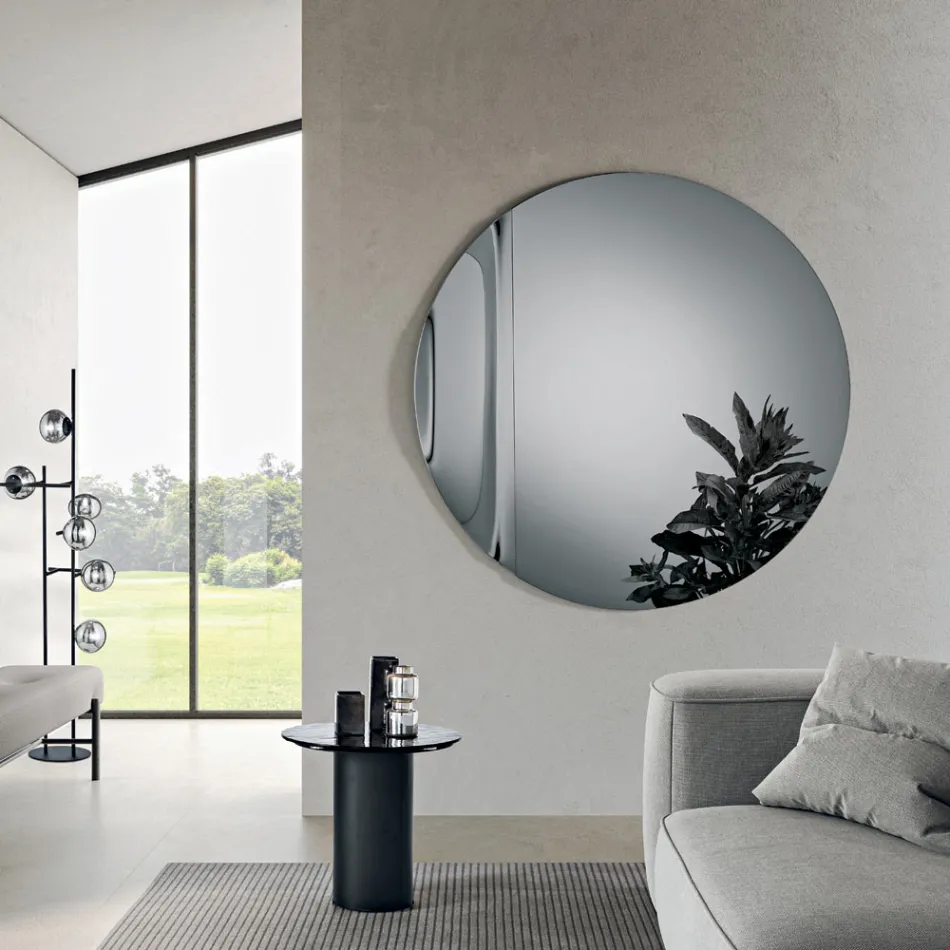 مرآة زجاجية مموجة مصنوعة في إيطاليا - كانديدا Viadurini