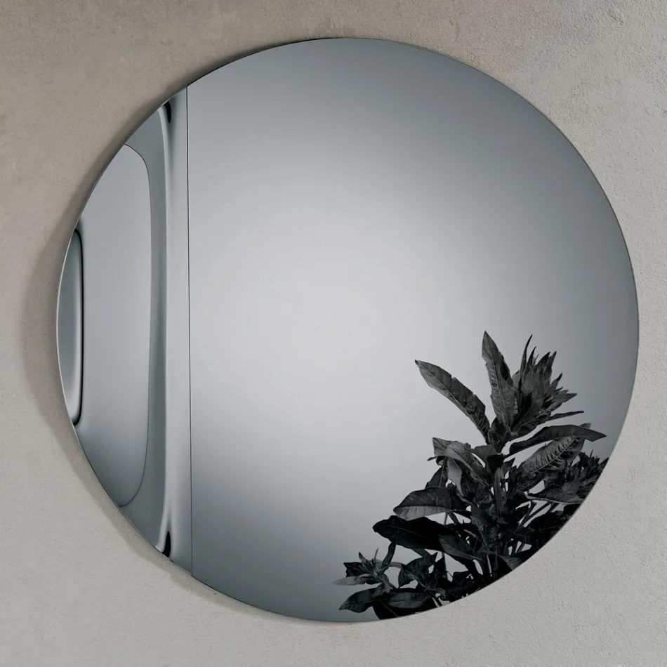 مرآة زجاجية مموجة مصنوعة في إيطاليا - كانديدا Viadurini