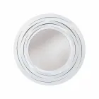 مرآة حائط دائرية حديثة من الحديد الملون، صنع في إيطاليا - أوريجانو Viadurini