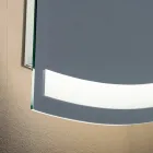 مرآة بإضاءة خلفية مع شريط LED مستمر - إكسلسيور Viadurini