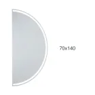 مرآة بإضاءة خلفية مع شريط LED مستمر - إكسلسيور Viadurini