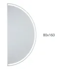 مرآة بإضاءة خلفية مع شريط LED مستمر - إكسلسيور Viadurini