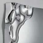 مرآة مستطيلة بزاوية من الزجاج المدمج، صنع في إيطاليا - أديليندا Viadurini