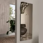 مرآة مستطيلة بزاوية من الزجاج المدمج، صنع في إيطاليا - أديليندا Viadurini