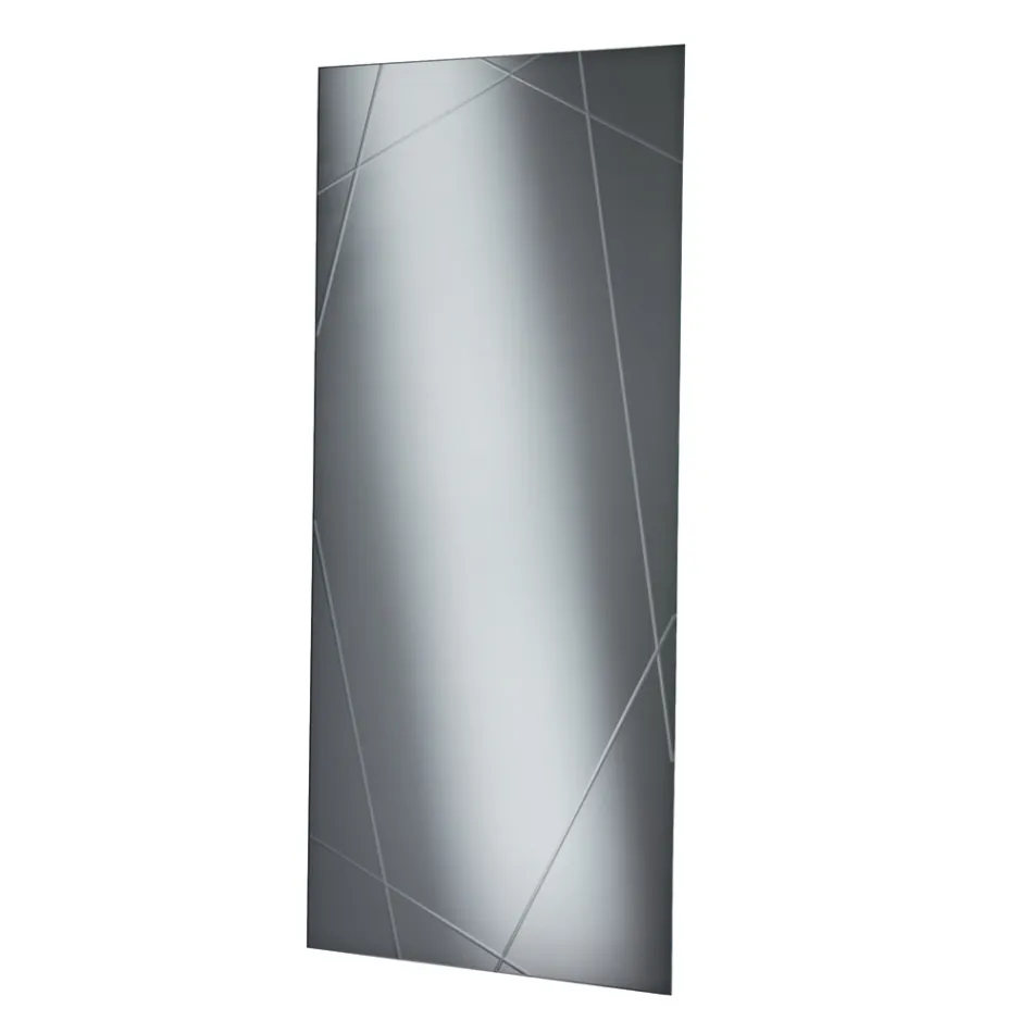 مرآة مستطيلة بنقوش ليزرية، صنع في إيطاليا - ألبرتا Viadurini