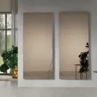 مرآة مستطيلة بنقوش ليزرية، صنع في إيطاليا - ألبرتا Viadurini