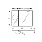 مرآة خشبية مستطيلة ومرآة مكبرة مصنوعة في إيطاليا - كوري Viadurini
