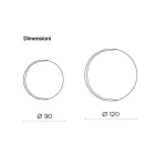 مرآة حائط دائرية ذات حواف جانبية، صنع في إيطاليا - أندرينا Viadurini