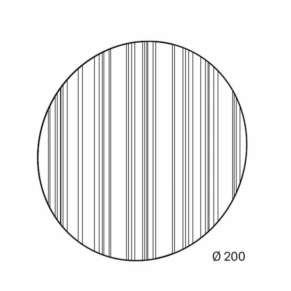 مرآة حائط دائرية Ø200 تصميم صنع في إيطاليا - كزبرة Viadurini