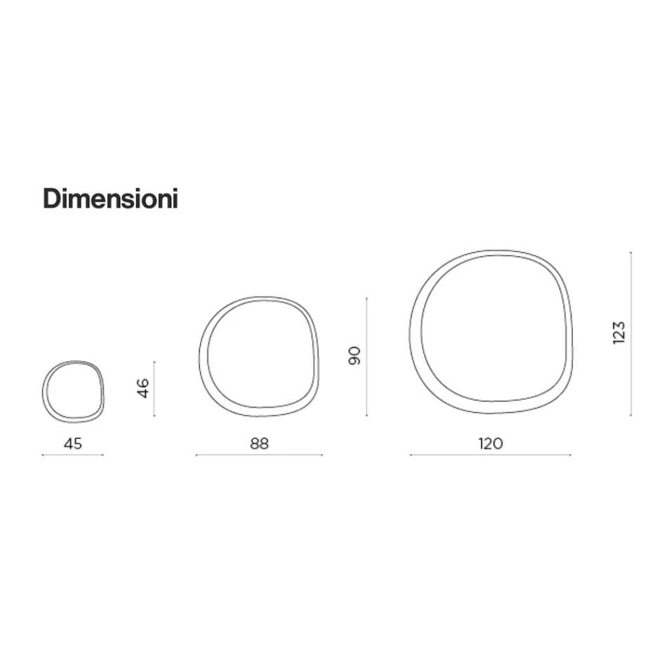 مرآة مصممة بشكل مميز مصنوعة من لوحين زجاجيين متداخلين، صنع في إيطاليا - أليدا Viadurini