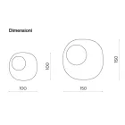 مرآة مصممة بشكل مميز مع حشوة زجاجية مموجة، صنع في إيطاليا - أدالبرتا Viadurini