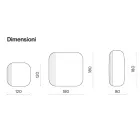 مرآة مصممة بشكل مميز مع إطار مخطط، صنع في إيطاليا - أليسيا Viadurini