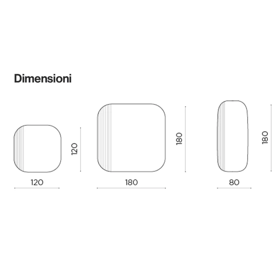مرآة مصممة بشكل مميز مع إطار مخطط، صنع في إيطاليا - أليسيا Viadurini