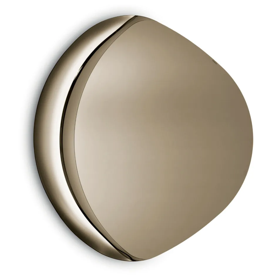 مرآة على شكل أبيجيل بإطار نصف دائري من الزجاج المدمج، صنع في إيطاليا Viadurini