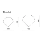 مرآة مصممة بشكل مميز متوفرة بلونين ومقاسين - بونيلا Viadurini