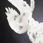 تمثال خزفي على شكل ببغاء مصنوع يدويًا في إيطاليا - باجالو Viadurini