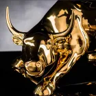 تمثال ثور مصنوع يدويًا من السيراميك في إيطاليا - بولينو Viadurini