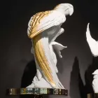 تمثال سيراميكي على شكل ببغاء مصنوع يدويًا في إيطاليا - باجالو Viadurini