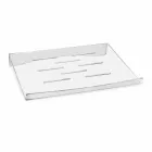 حامل كمبيوتر محمول بتصميم من زجاج شبكي شفاف أو مدخن - قطعتان - نردينو Viadurini