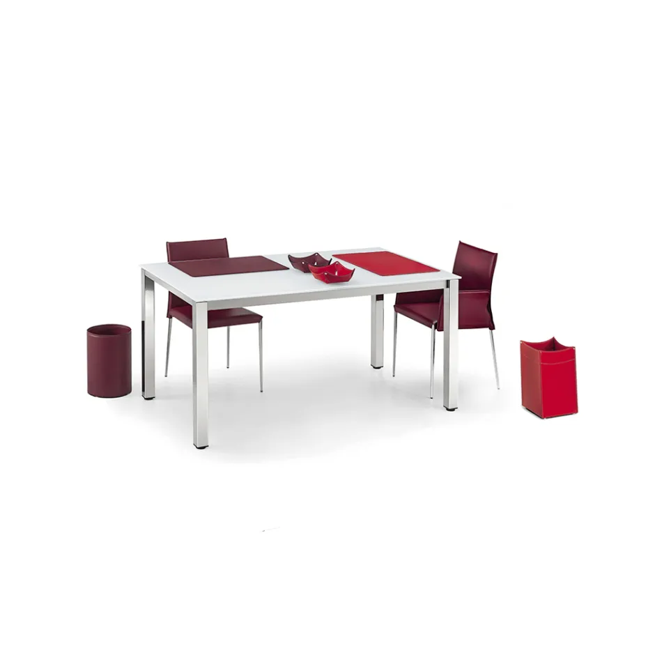 جيوب فارغة من الجلد أو الجلد المُجدد - نموذج الطين Viadurini