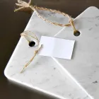 لوح تقطيع من رخام كارارا الأبيض بتصميم صنع في إيطاليا - ماشا Viadurini