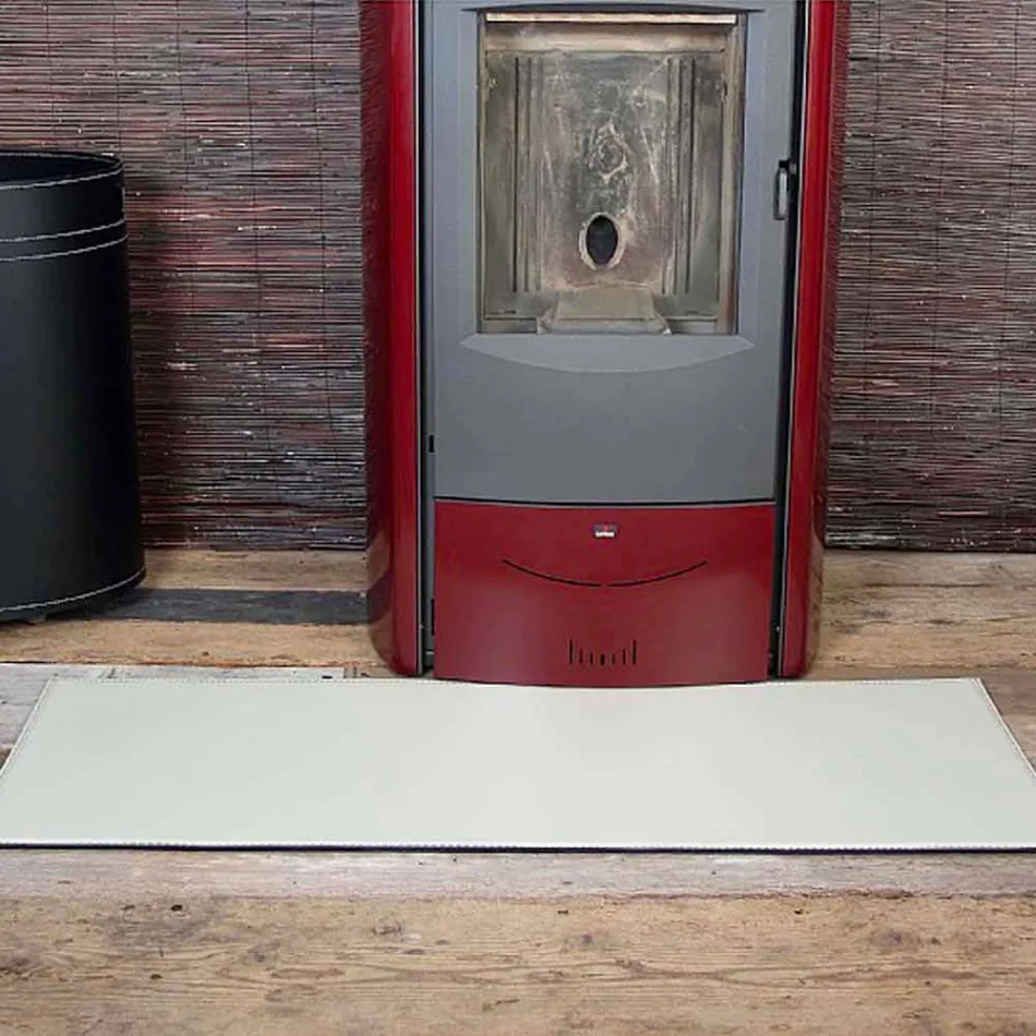 سجادة مدفأة/موقد من الجلد من ريو، صنع في إيطاليا Viadurini