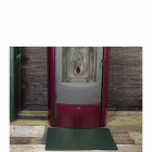 سجادة جلدية للمدفأة / موقد فيرجيليو صنع في إيطاليا Viadurini