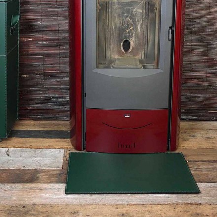 سجادة جلدية للمدفأة / موقد فيرجيليو صنع في إيطاليا Viadurini