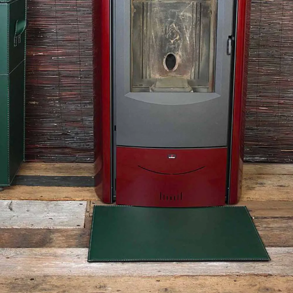 سجادة جلدية للمدفأة / موقد فيرجيليو صنع في إيطاليا Viadurini