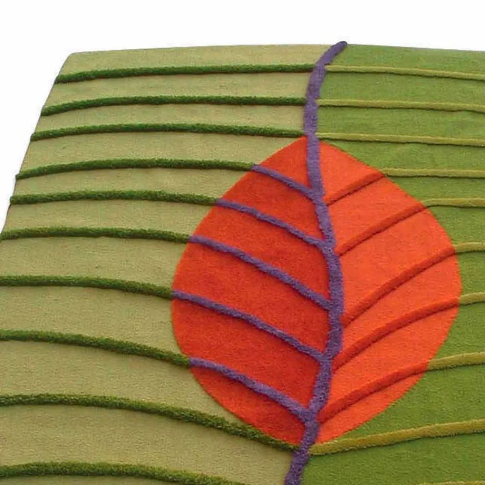 سجادة غرفة المعيشة المصنوعة يدويًا من الصوف، مصنوعة في إيطاليا - بوسيليبو Viadurini