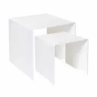 طاولات تصميم من زجاج شبكي ملون، منتج في إيطاليا، سبينوسو Viadurini