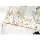 طاولة جسر حديثة مصنوعة من زجاج شبكي في إيطاليا، بولي Viadurini