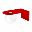 طاولة جسرية حديثة من زجاج شبكي مصنوعة في إيطاليا، بولي Viadurini