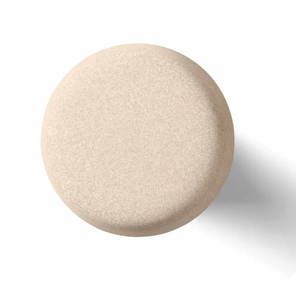 طاولة قهوة خارجية عالية مصنوعة من البولي إيثيلين مع سطح دائري، صنعت في إيطاليا - ديزموند Viadurini