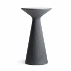 طاولة قهوة خارجية دائرية عالية مصنوعة من البولي إيثيلين والـ HPL، صنعت في إيطاليا - ديزموند Viadurini