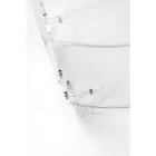 طاولة سرير جانبية منخفضة من زجاج شبكي شفاف، صنع في إيطاليا - العلمين Viadurini