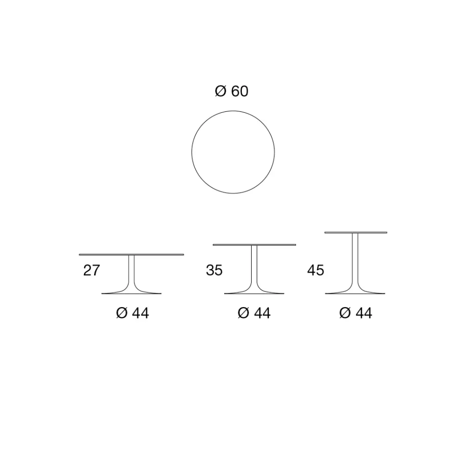 طاولة قهوة منخفضة من المعدن والسيراميك بأحجام مختلفة - أميريو Viadurini