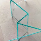 طاولة قهوة منخفضة من زجاج شفاف للغاية، متوفرة بمقاسين، صنع في إيطاليا - عشوائي Viadurini