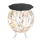 طاولة سرير جانبية متعددة الاستخدامات مصنوعة من زجاج شبكي ملون قابل لإعادة التدوير - باولوني Viadurini