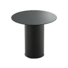 طاولة قهوة بقاعدة معدنية وسطح من المرآة أو الزجاج بقطر 45 سم - فلامينيا Viadurini