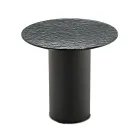 طاولة قهوة بقاعدة معدنية وسطح من المرآة أو الزجاج بقطر 45 سم - فلامينيا Viadurini